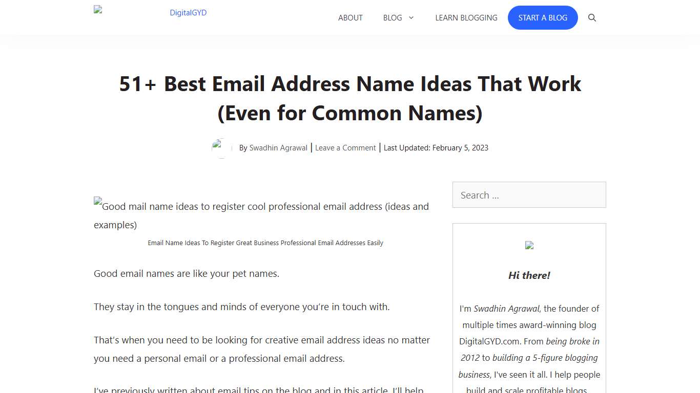 51+ Best Email Address Name Ideas That Work in 2026